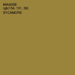 #9A833B - Sycamore Color Image