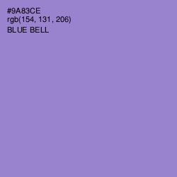 #9A83CE - Blue Bell Color Image