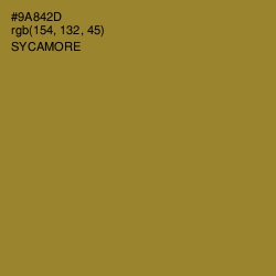 #9A842D - Sycamore Color Image