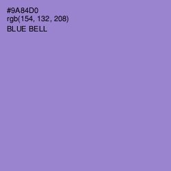 #9A84D0 - Blue Bell Color Image