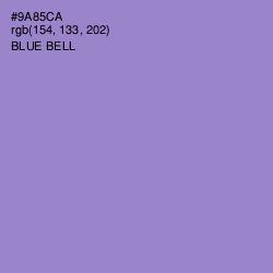 #9A85CA - Blue Bell Color Image