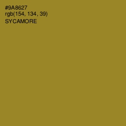 #9A8627 - Sycamore Color Image