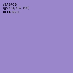 #9A87CB - Blue Bell Color Image