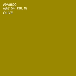 #9A8800 - Olive Color Image