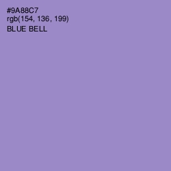 #9A88C7 - Blue Bell Color Image