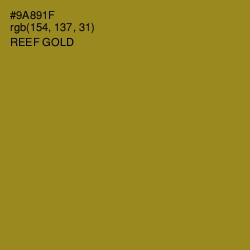 #9A891F - Reef Gold Color Image