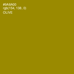 #9A8A00 - Olive Color Image