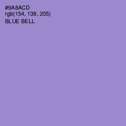 #9A8ACD - Blue Bell Color Image