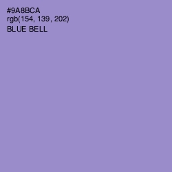 #9A8BCA - Blue Bell Color Image