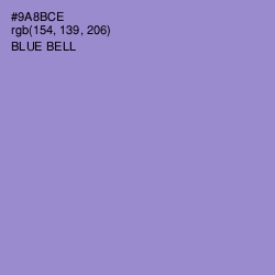 #9A8BCE - Blue Bell Color Image