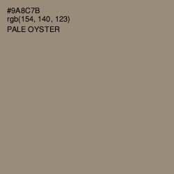 #9A8C7B - Pale Oyster Color Image