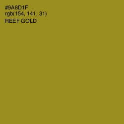 #9A8D1F - Reef Gold Color Image