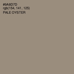 #9A8D7D - Pale Oyster Color Image