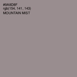 #9A8D8F - Mountain Mist Color Image