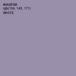 #9A8FAB - Manatee Color Image