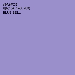 #9A8FCB - Blue Bell Color Image