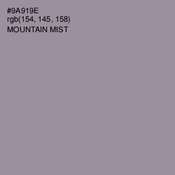 #9A919E - Mountain Mist Color Image