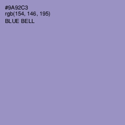 #9A92C3 - Blue Bell Color Image