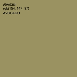 #9A9361 - Avocado Color Image