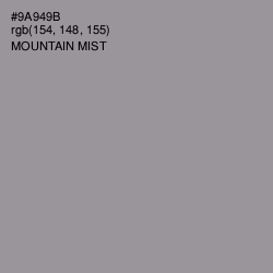 #9A949B - Mountain Mist Color Image