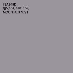 #9A949D - Mountain Mist Color Image