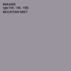 #9A949E - Mountain Mist Color Image