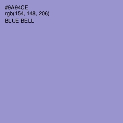 #9A94CE - Blue Bell Color Image