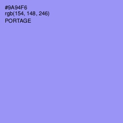 #9A94F6 - Portage Color Image