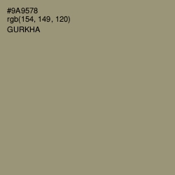 #9A9578 - Gurkha Color Image