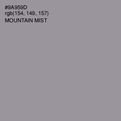 #9A959D - Mountain Mist Color Image