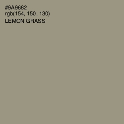 #9A9682 - Lemon Grass Color Image