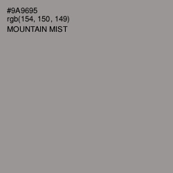 #9A9695 - Mountain Mist Color Image