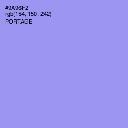#9A96F2 - Portage Color Image