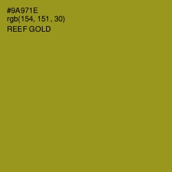 #9A971E - Reef Gold Color Image