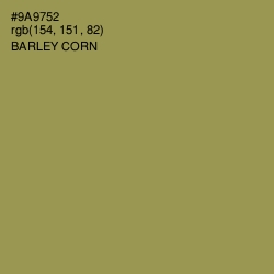 #9A9752 - Barley Corn Color Image