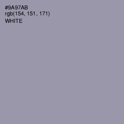 #9A97AB - Manatee Color Image