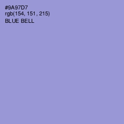 #9A97D7 - Blue Bell Color Image