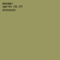 #9A9861 - Avocado Color Image