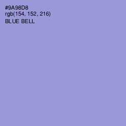 #9A98D8 - Blue Bell Color Image