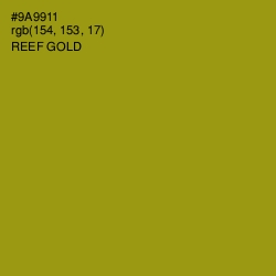 #9A9911 - Reef Gold Color Image