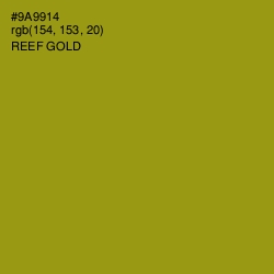 #9A9914 - Reef Gold Color Image