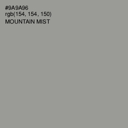 #9A9A96 - Mountain Mist Color Image