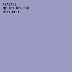 #9A9AC3 - Blue Bell Color Image
