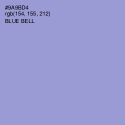 #9A9BD4 - Blue Bell Color Image
