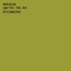 #9A9C36 - Sycamore Color Image