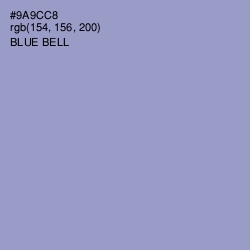 #9A9CC8 - Blue Bell Color Image