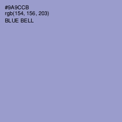 #9A9CCB - Blue Bell Color Image