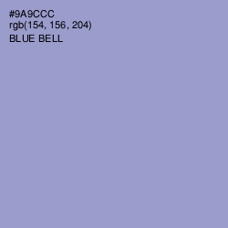 #9A9CCC - Blue Bell Color Image