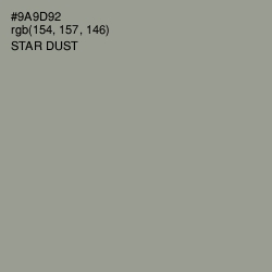 #9A9D92 - Star Dust Color Image