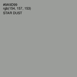 #9A9D99 - Star Dust Color Image